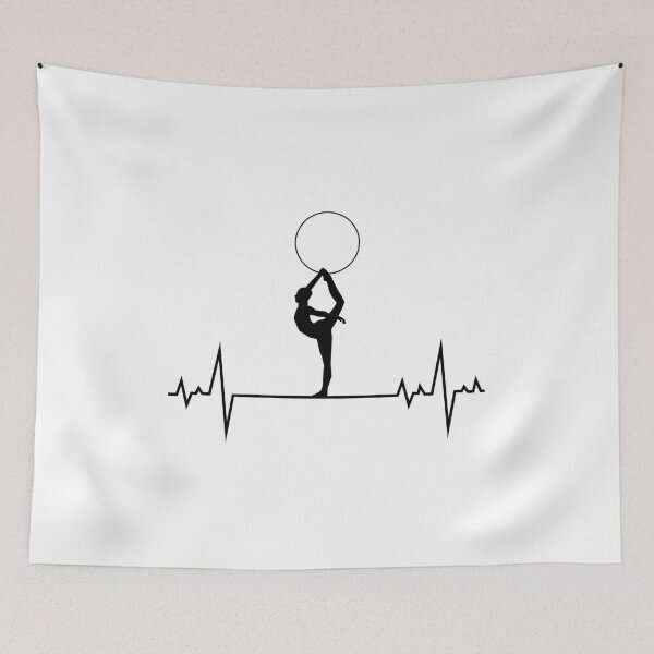 Item preview, Rhythmic gymnastics Hoop Gymnast Heartbeat Pulse designed and sold by TastefulTees.