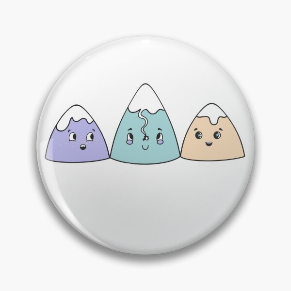 Item preview, Cute Pastel Mountain Range designed and sold by SkiBumArt.