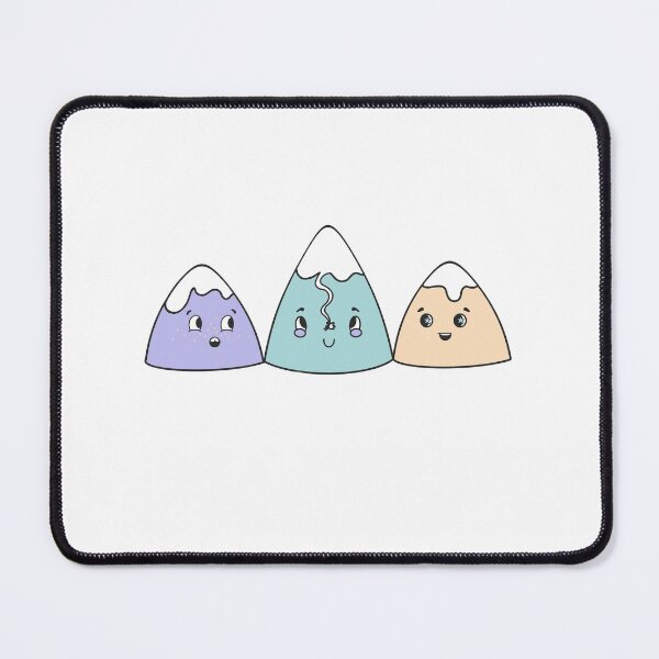 Item preview, Cute Pastel Mountain Range designed and sold by SkiBumArt.