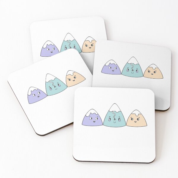Item preview, Cute Pastel Mountain Range designed and sold by SkiBumArt.