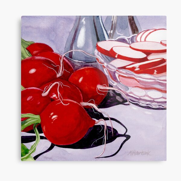 Radishes Metal Print