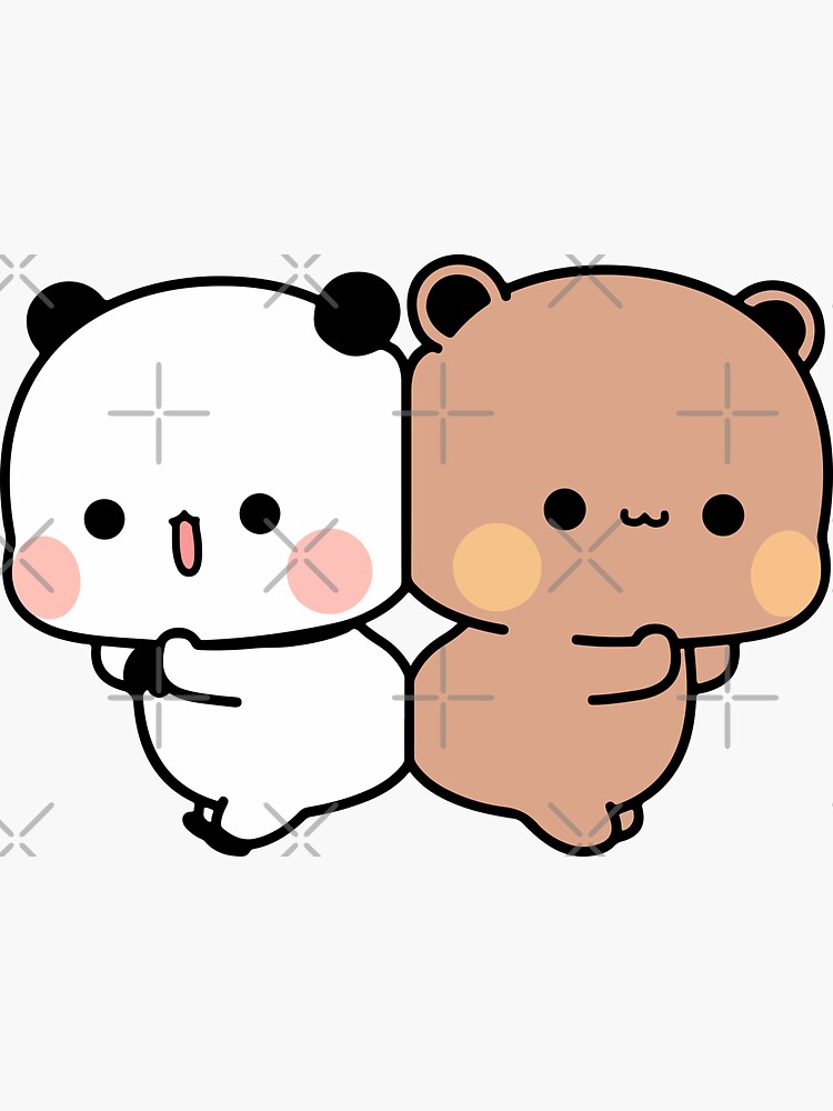 Panda Bear Bubu Dudu Sticker For Sale By Dev Ilyass Redbubble 