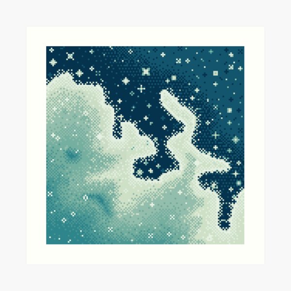 Nebulosa de nieve acumulada (8 bits) Lámina artística
