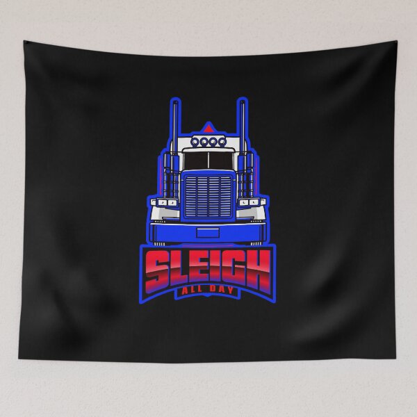 Item preview, Sleigh All Day Christmas Big Truck Trucker designed and sold by CarantinedChaos.