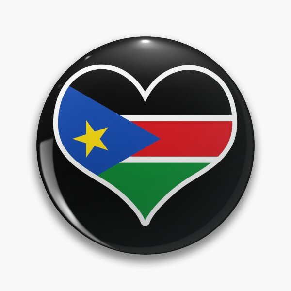 Item preview, South Sudan Flag Heart designed and sold by PKHalford.
