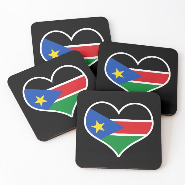 Item preview, South Sudan Flag Heart designed and sold by PKHalford.