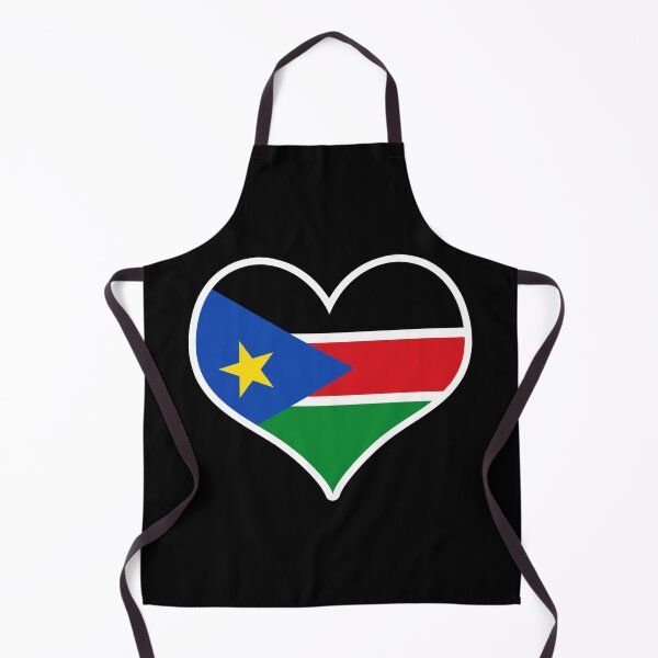 Item preview, South Sudan Flag Heart designed and sold by PKHalford.