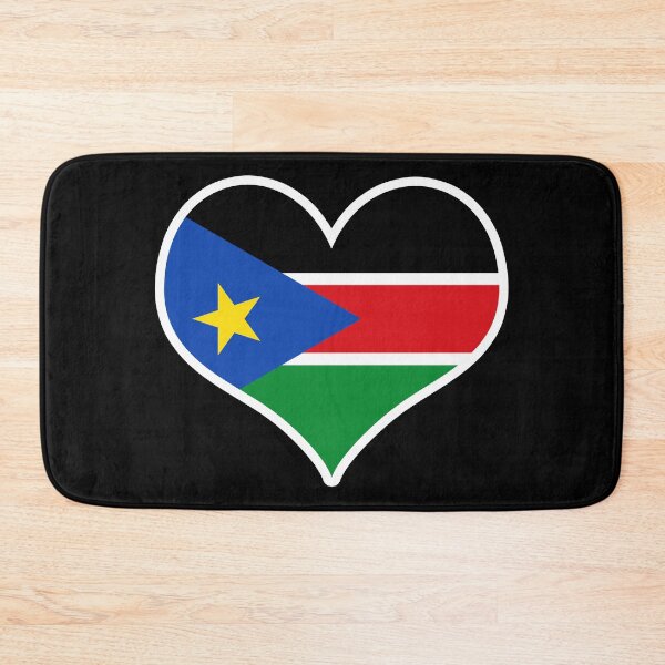 Item preview, South Sudan Flag Heart designed and sold by PKHalford.