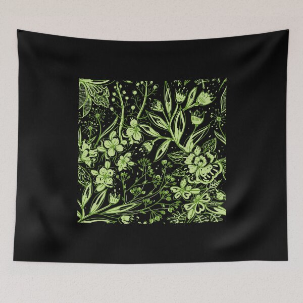 Item preview, Green Floral Plant Pattern Design designed and sold by EarthArtDesigns.