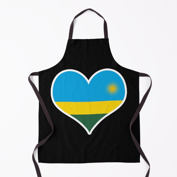 Item preview, Rwanda Flag Heart designed and sold by PKHalford.