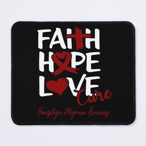 Item preview, Faith Hope Love Cure Hemiplegic Migraine Awareness designed and sold by Grooffos.