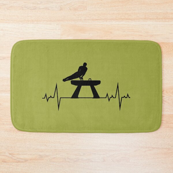 Item preview, Artistic Gymnastics Pommel Horse Gymnast Heartbeat Pulse designed and sold by TastefulTees.