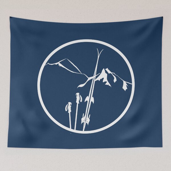 Item preview, ski and snowy mountains leewarddesign designed and sold by leewarddesign.