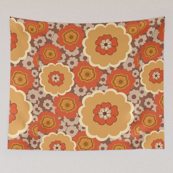 Item preview, Autumnal Retro Floral Hippie  designed and sold by MaevesArtShop.