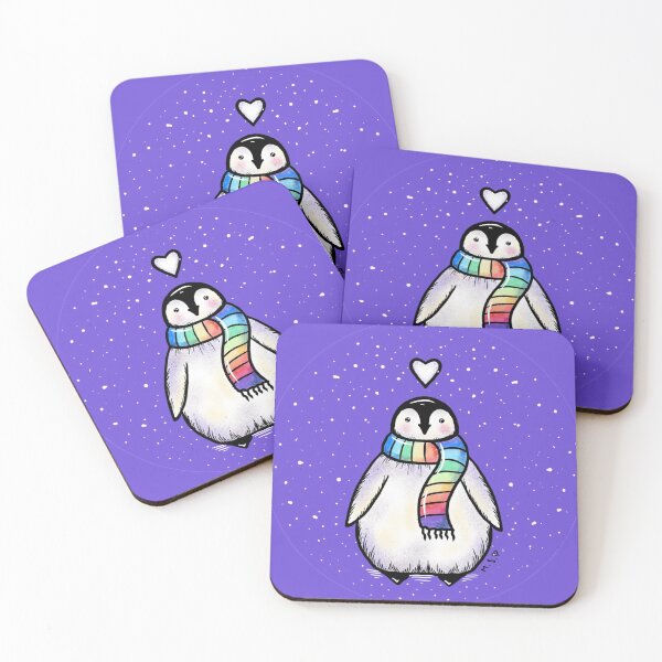 Item preview, Happy Penguin designed and sold by RainbowColorsArt.