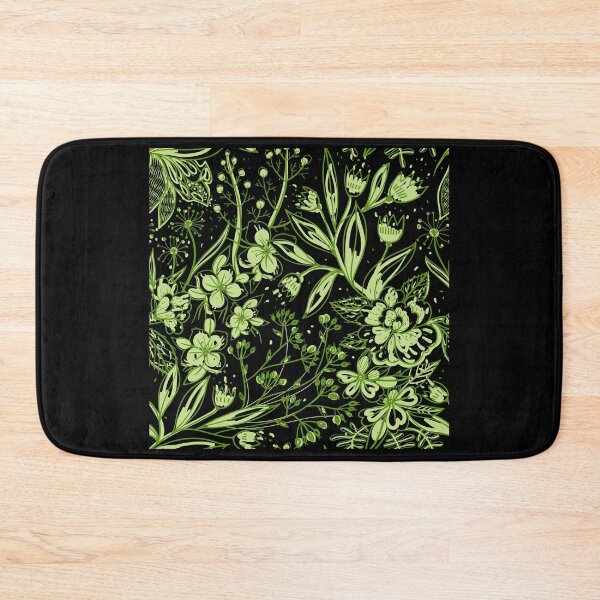 Item preview, Green Floral Plant Pattern Design designed and sold by EarthArtDesigns.
