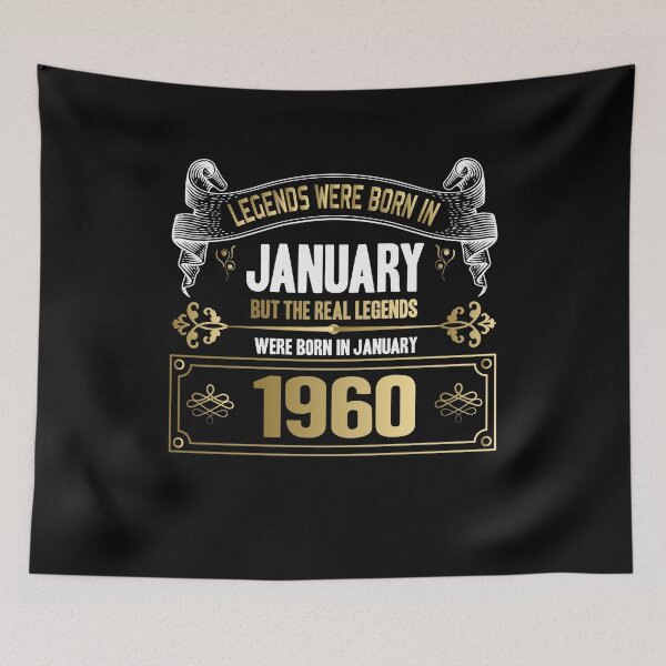 Item preview, Legends were Born in January 1960 - 62th Birthday designed and sold by Ibu83.
