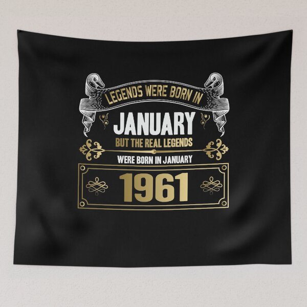 Item preview, Legends were Born in January 1961 - 61th Birthday designed and sold by Ibu83.