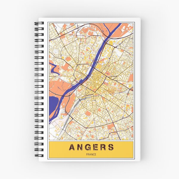 Item preview, Angers City Map - Minimalist Poster designed and sold by PostersProf1.