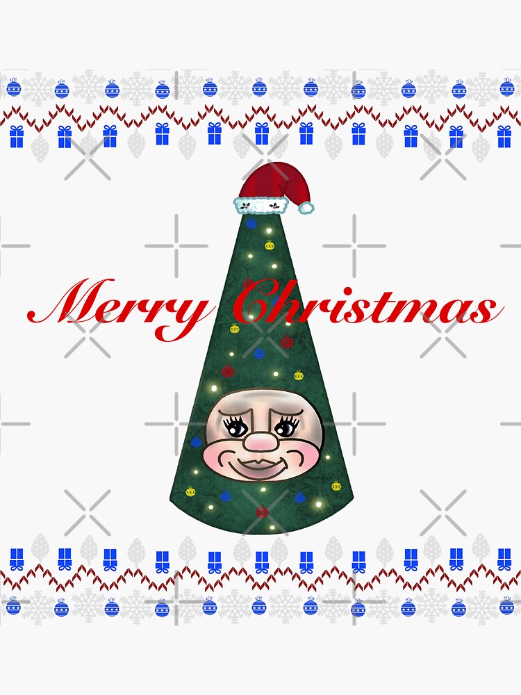 "Woody the talking Christmas tree" Sticker for Sale by Shoryotombo