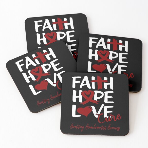 Item preview, Faith Hope Love Cure Hereditary Hemochromatosis Awareness designed and sold by Grooffos.