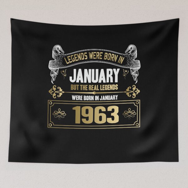 Item preview, Legends were Born in January 1963 - 59th Birthday designed and sold by Ibu83.