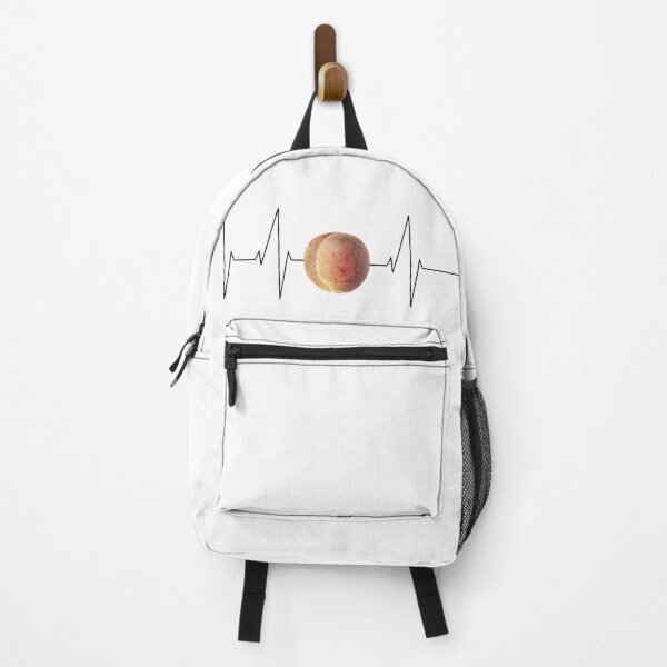 Item preview, Peach heartbeat retro vintage black designed and sold by tiemistico.