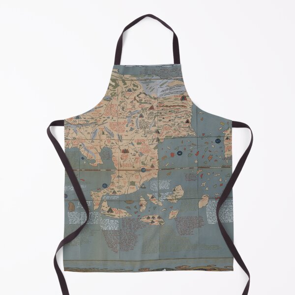 Item preview, Antique World Map before the discovery of America in 1492 by Columbus designed and sold by ganje.