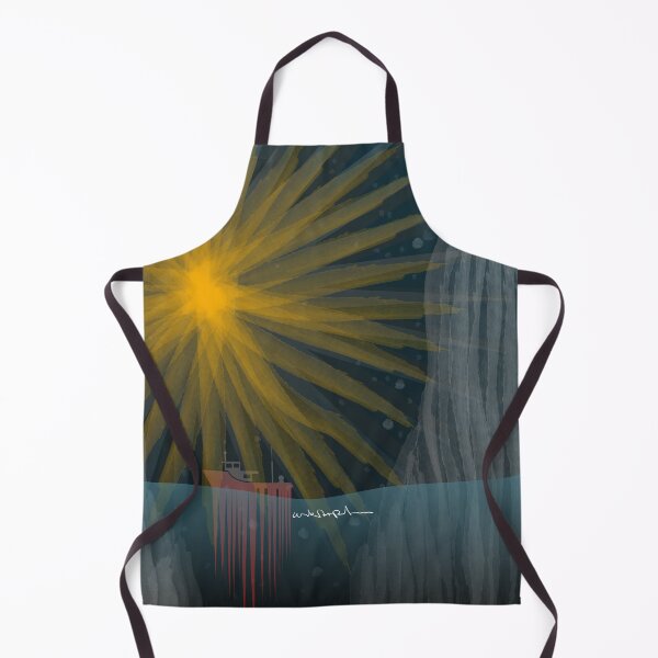 Item preview, Abstract seafaring - boats with sun and mountains designed and sold by uskARpT.