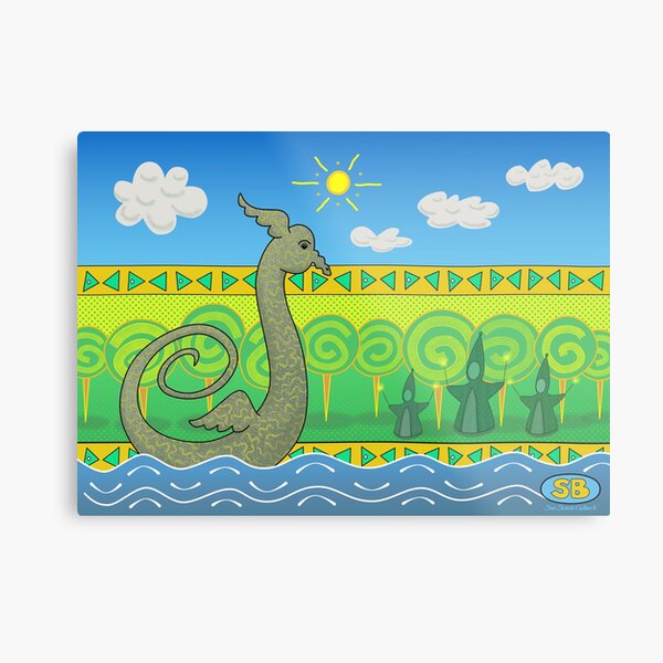 River Serpent Metal Print