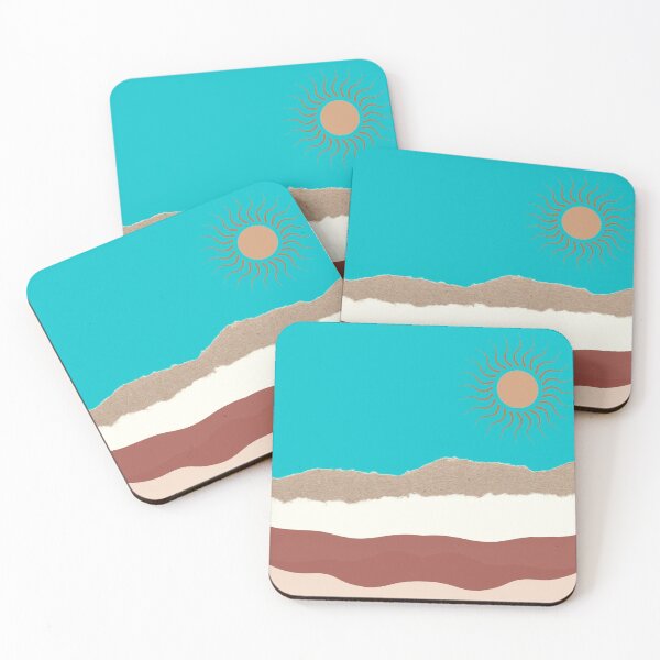 Item preview, turquoise beach collage designed and sold by bohemedesign.