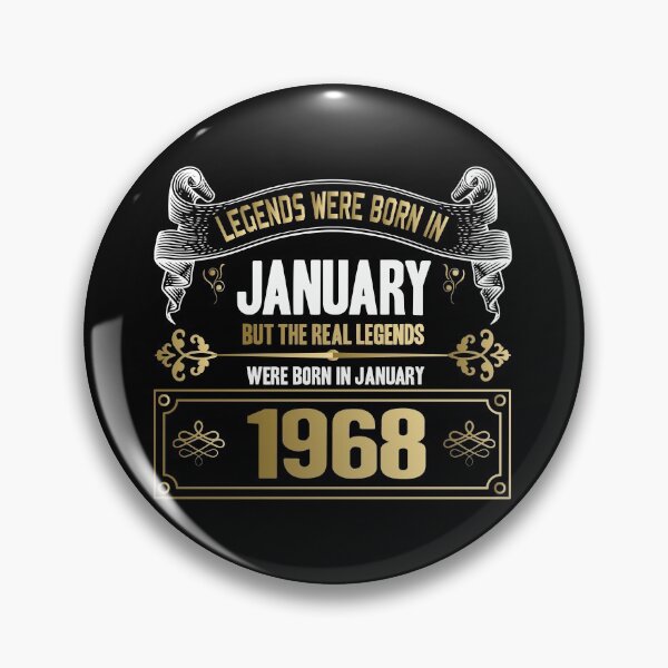 Item preview, Legends were Born in January 1968 - 54th Birthday designed and sold by Ibu83.