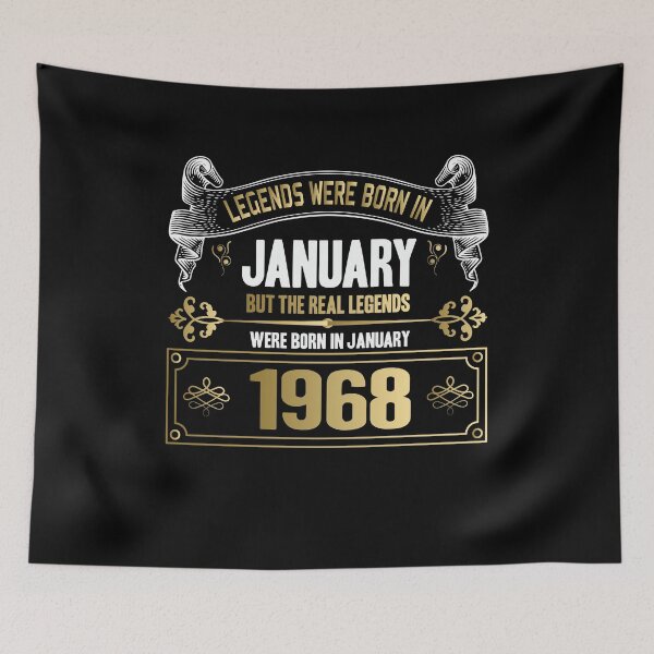 Item preview, Legends were Born in January 1968 - 54th Birthday designed and sold by Ibu83.
