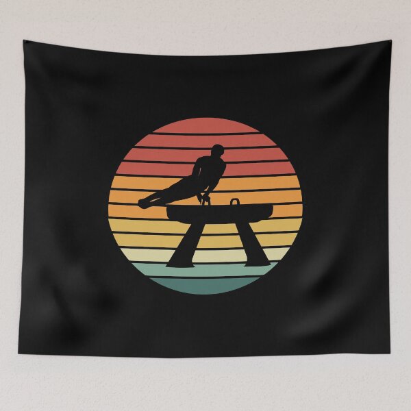 Item preview, Artistic Gymnastics Pommel Horse Gymnast Vintage Retro designed and sold by TastefulTees.