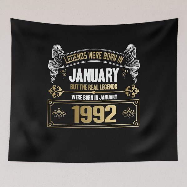 Item preview, Legends were Born in January 1992 - 30th Birthday designed and sold by Ibu83.