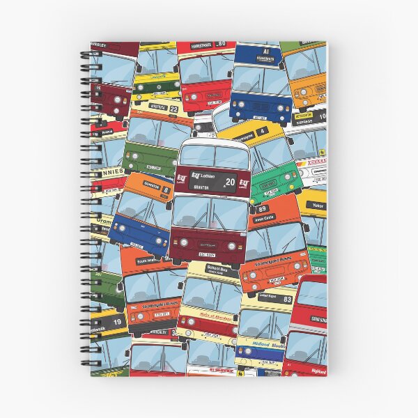 Item preview, Scottish Leyland Atlantean Buses Montage Illustration Retro Nostalgia 70s 80s 90s designed and sold by BFXIII.