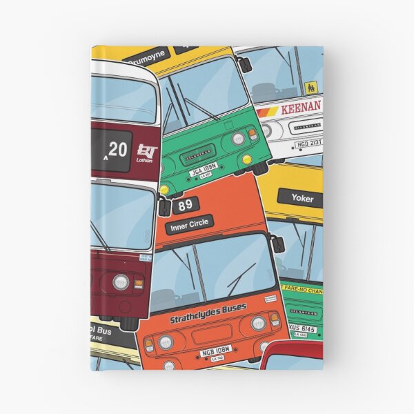 Item preview, Scottish Leyland Atlantean Buses Montage Illustration Retro Nostalgia 70s 80s 90s designed and sold by BFXIII.