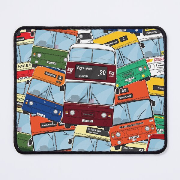 Item preview, Scottish Leyland Atlantean Buses Montage Illustration Retro Nostalgia 70s 80s 90s designed and sold by BFXIII.