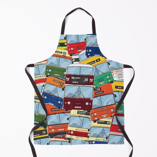 Item preview, Scottish Leyland Atlantean Buses Montage Illustration Retro Nostalgia 70s 80s 90s designed and sold by BFXIII.