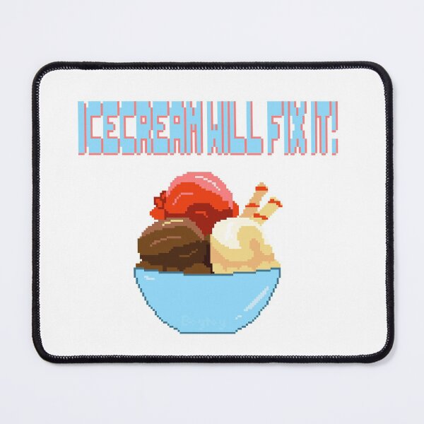 Item preview, Icecream Will Fix It Pixel Art designed and sold by Leguminophobic.