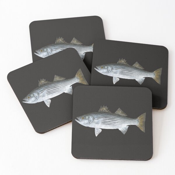 Item preview, Striped Bass (Morone saxatilis) designed and sold by LeakyCanoeArt.