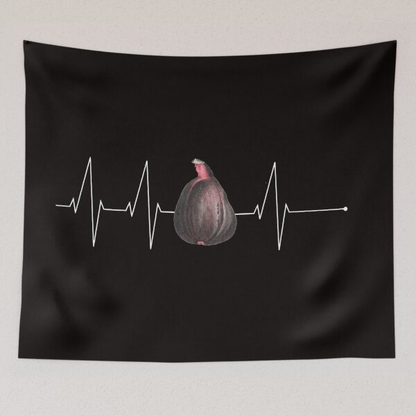 Item preview, Fig heartbeat retro vintage white designed and sold by tiemistico.