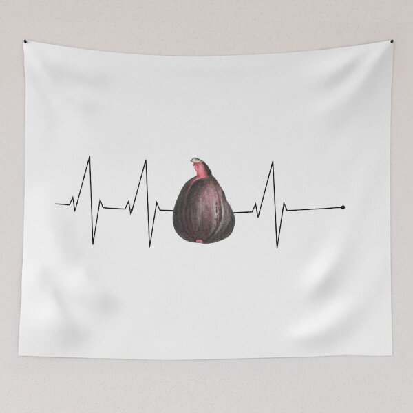 Item preview, Fig heartbeat retro vintage black designed and sold by tiemistico.