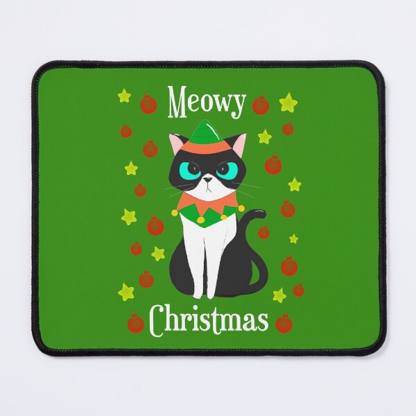 Item preview, Meowy Christmas Gnome Cat designed and sold by OutcastBrain.
