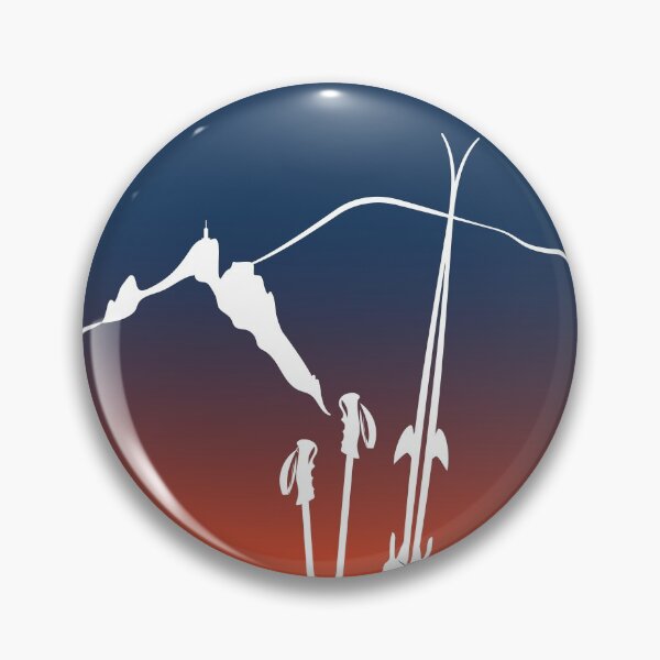 Item preview, ski and snowy mountains color gradient leewarddesign designed and sold by leewarddesign.