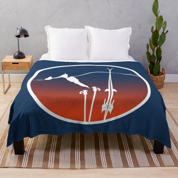 Item preview, ski and snowy mountains color gradient leewarddesign designed and sold by leewarddesign.