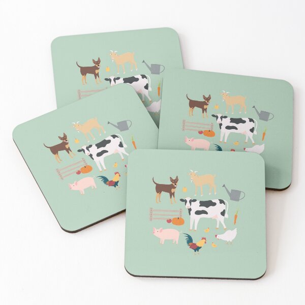 Item preview, Animales de granja con caballos, vacas, gallinas, cerdos, ovejas y cabras. designed and sold by Kat Potter.