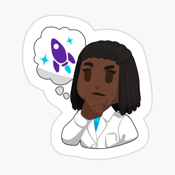 Eva's Pondering Sticker