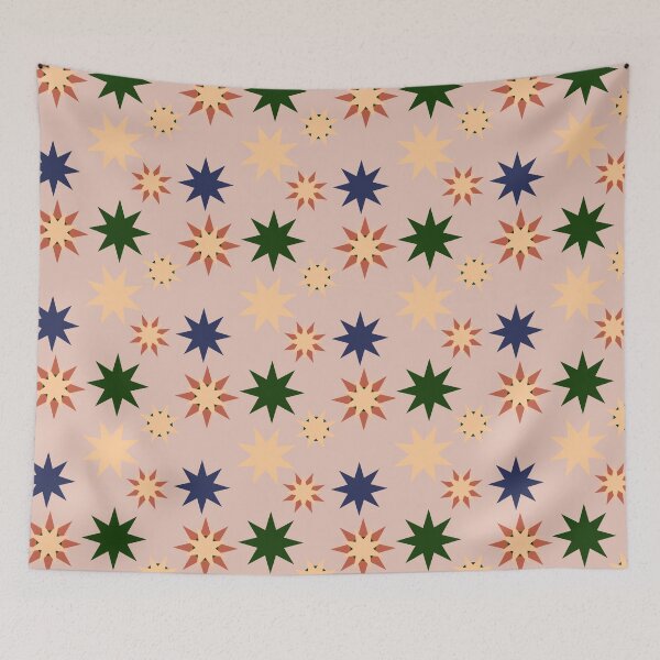 Item preview, Retro stars and snowflakes, patterns, christmas, wintry, happy designed and sold by Nadezda Kravcenko.