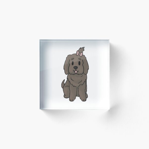 Item preview, Diseño de perro Chibi - Brown Terrier / Retreiver / Groodle Dog designed and sold by HJacka.